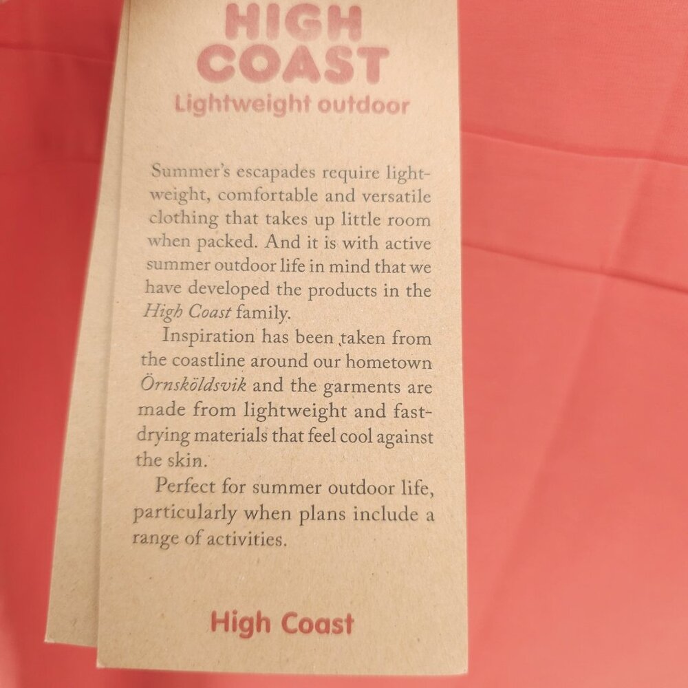 NWT FJALLRAVEN high Coast Dress Organic Cotton Blend Rowan Red Orange SMALL - Picture 6 of 11